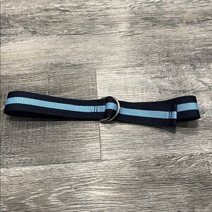 Target Boys Web Belt – Navy / Light Blue Stripe